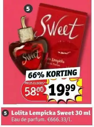 Kruidvat Lolita lempicka sweet edp aanbieding