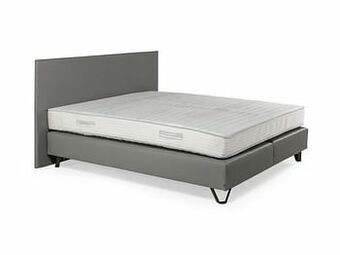 Deba Meubelen Boxspring BOX 25 excl. matras - Lederlook grijs Grijs aanbieding