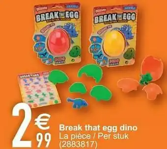 Cora Break that egg dino aanbieding