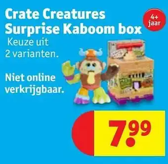 Kruidvat Crate creatures surprise kaboom box aanbieding