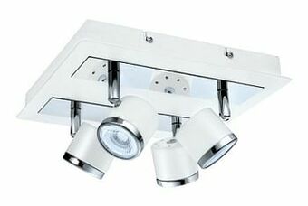 Deba Meubelen Spot PIERINO 1 - Wit/chroom Wit aanbieding