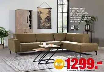 Hoekbank Luna