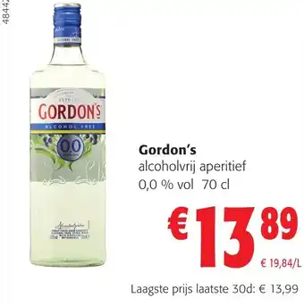 Colruyt Gordon's 0,0% vol 70 cl aanbieding