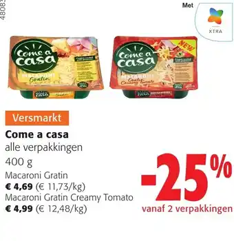 Colruyt Come a casa alle verpakkingen 400 g aanbieding