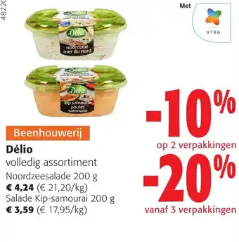 Colruyt Délio volledig assortiment 200g aanbieding