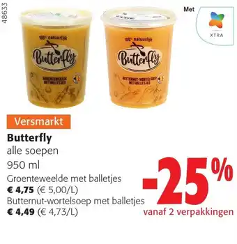 Colruyt Butterfly alle soepen 950ml aanbieding