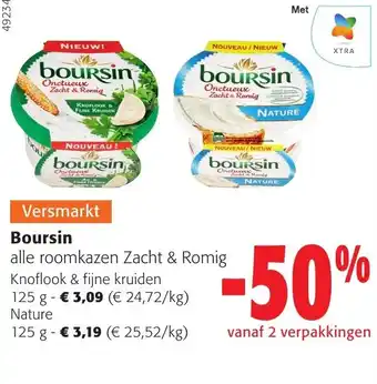 Colruyt Boursin alle roomkazen aanbieding