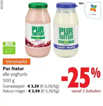 Colruyt Pur Natur alle yoghurts 500 g aanbieding
