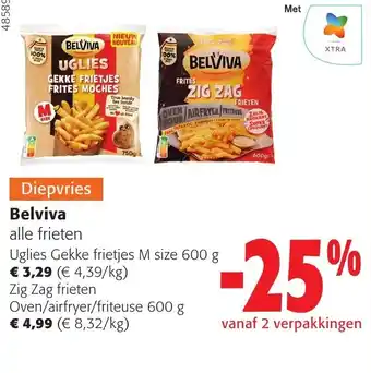 Colruyt Belviva alle frieten aanbieding