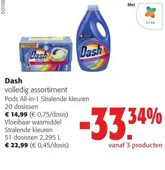 Colruyt Dash volledig assortiment aanbieding