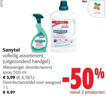 Colruyt Sanytol volledig assortiment aanbieding