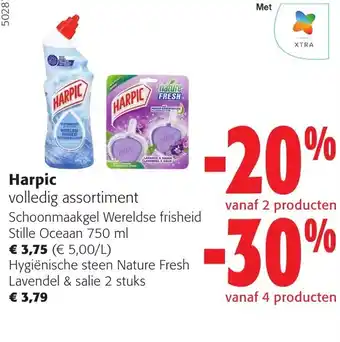 Colruyt Harpic volledig assortiment aanbieding