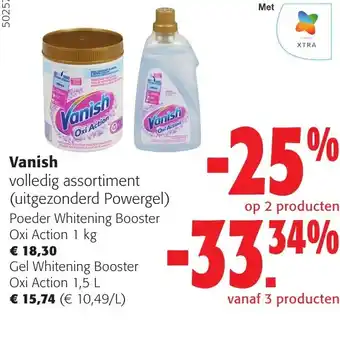 Colruyt Vanish volledig assortiment aanbieding