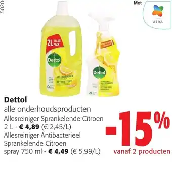 Colruyt Dettol alle onderhoudsproducten aanbieding