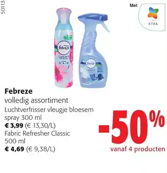 Colruyt Febreze volledig assortiment aanbieding