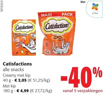 Colruyt Catisfactions alle snacks aanbieding