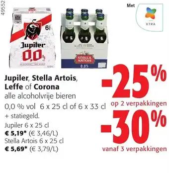 Colruyt Jupiler, Stella Artois, Leffe of Corona aanbieding