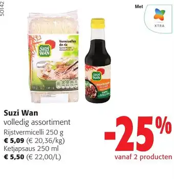 Colruyt Suzi Wan volledig assortiment aanbieding