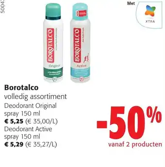Colruyt Borotalco volledig assortiment aanbieding