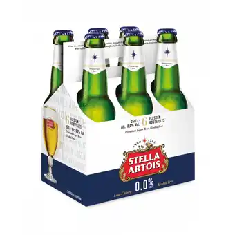 Prik en Tik Stella Artois 0,0% clip 6 x 25cl aanbieding