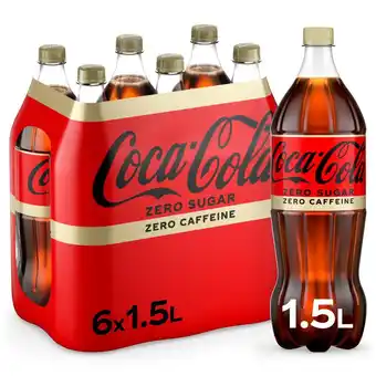 Prik en Tik Coca-Cola Zero Sugar Zero Caffeine Pet 6 x 1,5l aanbieding