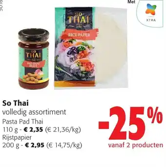 Colruyt So Thai volledig assortiment aanbieding