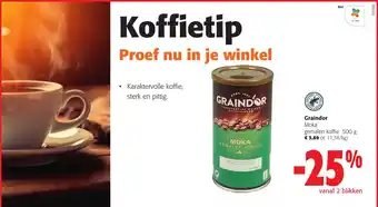 Colruyt Graindor Moka gemalen koffie 500 g aanbieding