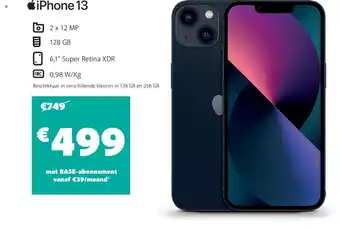 Base iPhone 13 aanbieding