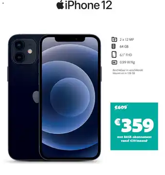 Base iPhone 12 aanbieding