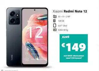 Base Xiaomi Redmi Note 12 aanbieding