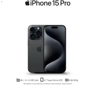 Base iPhone 15 Pro 128GB aanbieding