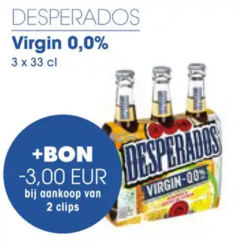 Prik en Tik DESPERADOS Virgin 0,0% 3 x 33 cl aanbieding