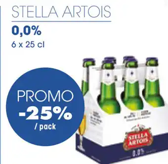 Prik en Tik STELLA ARTOIS 0,0% 6 x 25cl aanbieding