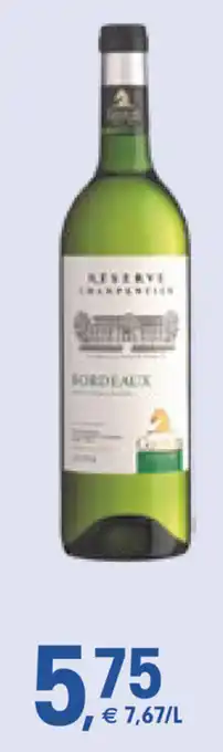 Prik en Tik GASTON BORDEAUX Blanc Sec Charpentier 75 cl aanbieding