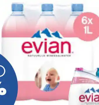 Prik en Tik EVIAN 6 x 1L aanbieding