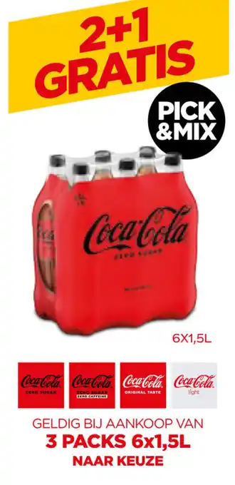 Prik en Tik Coca-Cola 6 x 1.5L aanbieding