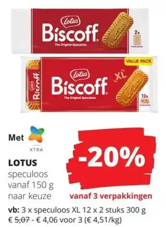 Spar LOTUS speculoos aanbieding
