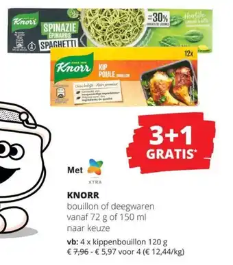 Spar KNORR bouillon of deegwaren aanbieding
