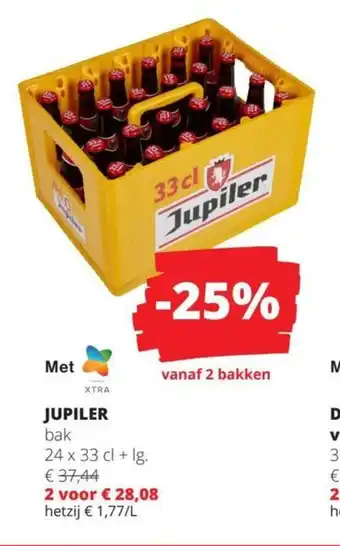 Spar JUPILER bak 24 x 33 cl + lg. aanbieding