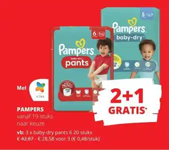 Spar PAMPERS aanbieding