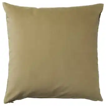 IKEA Sanela Kussenovertrek, licht olijfgroen, 65x65 cm aanbieding