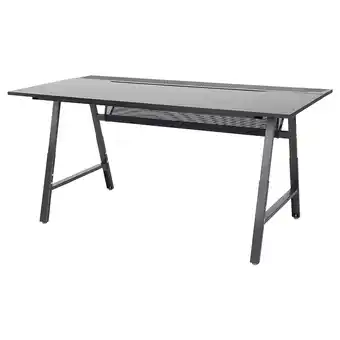 IKEA Utespelare Gamebureau, zwart, 160x80 cm aanbieding