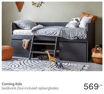 Baby & Tiener Coming Kids Bedbank Zavi Inclusief Opberglades aanbieding