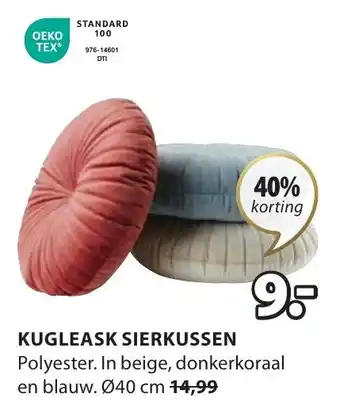 Jysk KUGLEASK SIERKUSSEN Ø40 cm aanbieding