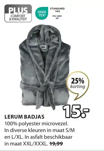 Jysk LERUM BADJAS aanbieding