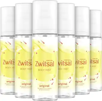 Bol.com Zwitsal Body Mist Original - 6 x 150 ml - Voordeelverpakking aanbieding