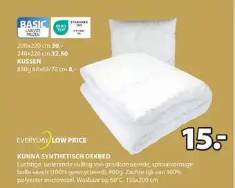 KUNNA SYNTHETISCH DEKBED