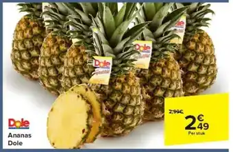 Carrefour Ananas Dole aanbieding