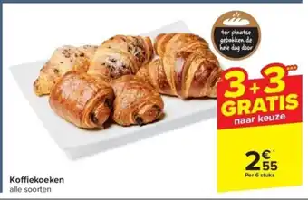 Carrefour Koffiekoeken Per 6 stuks aanbieding