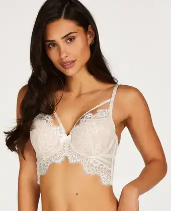 Bol.com Hunkemöller Dames Lingerie Voorgevormde longline beugel bh Marilee - Wit - maat C70 aanbieding